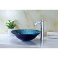 Anzzi Telina Deco-Glass Vessel Sink in Lustrous Blue and Black Y270